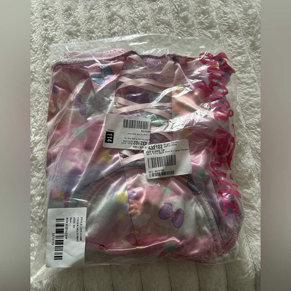 Sugar Thrillz Harmony Bustier Crop Top XL NWT